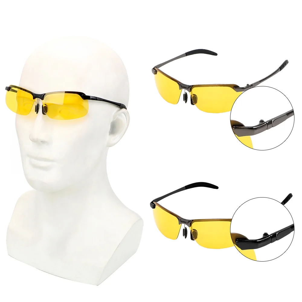 Очки с защитой от ультрафиолета, поляризованные солнцезащитные очки, авто аксессуары, солнцезащитные очки ночного видения, очки для вождения автомобиля, UV400, очки для вождения