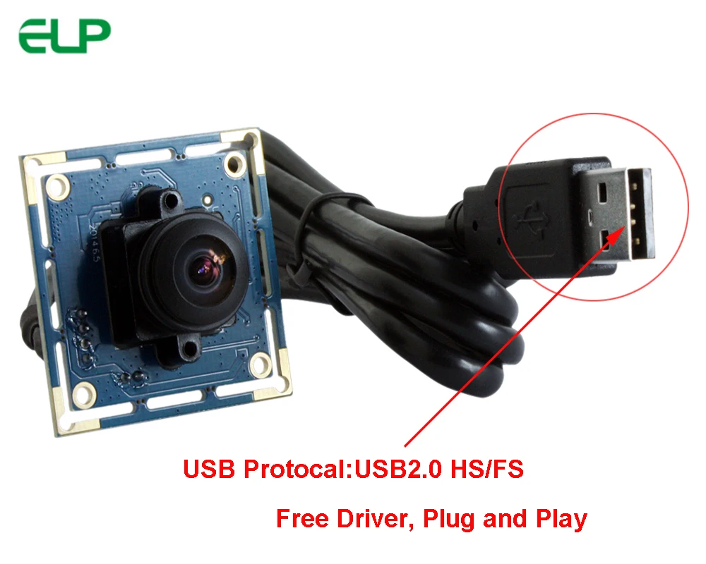 ELP объектив рыбий глаз 170 градусов CMOS VGA 480P usb камера модуль видеонаблюдения веб