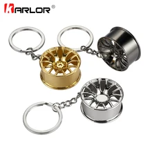 Автомобильный брелок для ключей, ступица колеса, стильный брелок из нержавеющей стали, универсальный автомобильный Стайлинг, автомобильные аксессуары