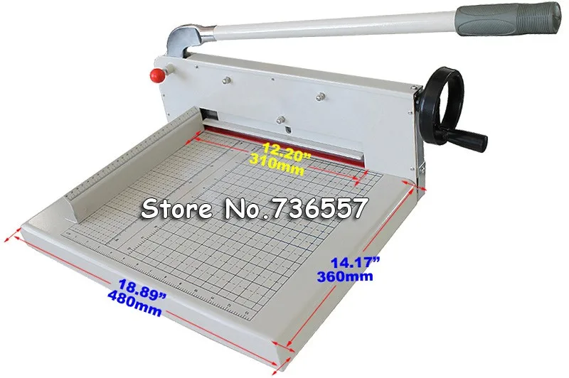 Новый сверхмощный Все металлы Ream Гильотина A4 Размеры стека Бумага резак Белый Черный Бумага резки