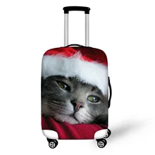 FORUDESIGNS Чехлы для багажа с рождественским рисунком для девочек, эластичные полиэстеровые Чехлы для багажа для женщин, 3D чехлы для багажа