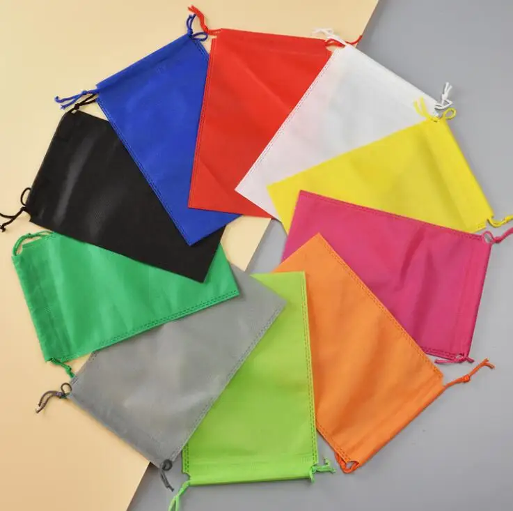 45cm Hx55cm non woven sack with rope storage bag multiple colours for