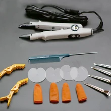 Тип белого цвета Технические характеристики пластинчатого солнечного наращивание волос Кератиновое укрепление инструмент тепла Разъем Утюг