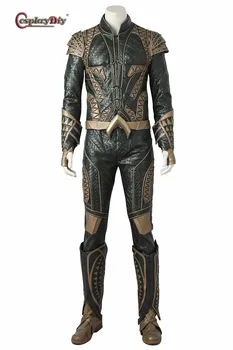 

Justice League Arthur Curry Aquaman cosplay Costumes Superhero Halloween costumes green Jumpsuit Aquaman costume custom made