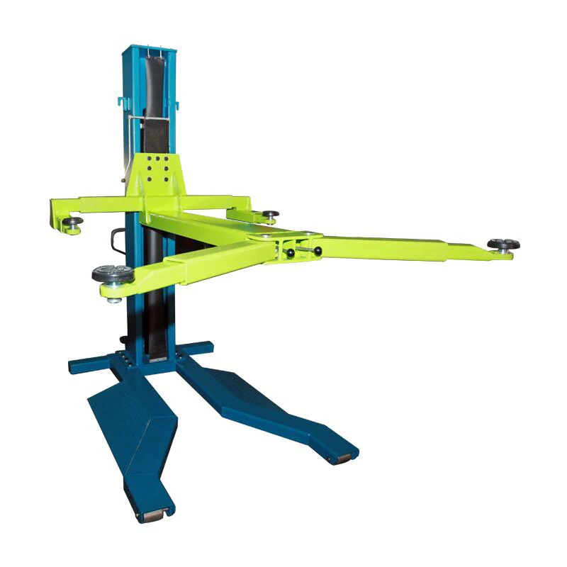 

Made In China Movable Single Column Lift Hydraulic Lift Car Repair Equipment Electric Unlock