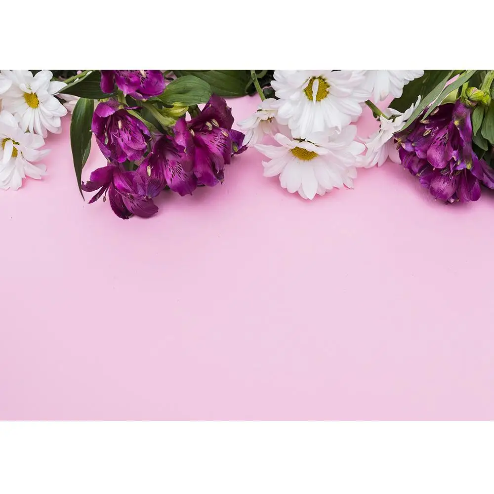

Photography Backdrops Photocall Pink Board Flowers Vinyl Background for Photo Studio Children Baby Shower Goods Cream Photophone