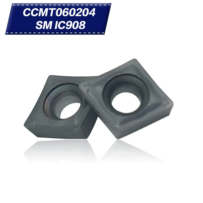 

10Pcs CCMT060204 SM IC908 Internal Turning Tools CCMT 2 0.5 Carbide inserts Lathe cutter Cutting Tool CNC Tools Tokarnyy