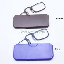 Высокая дальнозоркость градусов pincenez удобный зажим на нос полный обод светильник вес TR90 без ног прямоугольник Малый размер очки для чтения