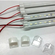 Светодиодный бар огни DC12V 5730 светодиодный жесткая полоса 50 см светодиодный трубки с U алюминиевый корпус+ крышка ПК