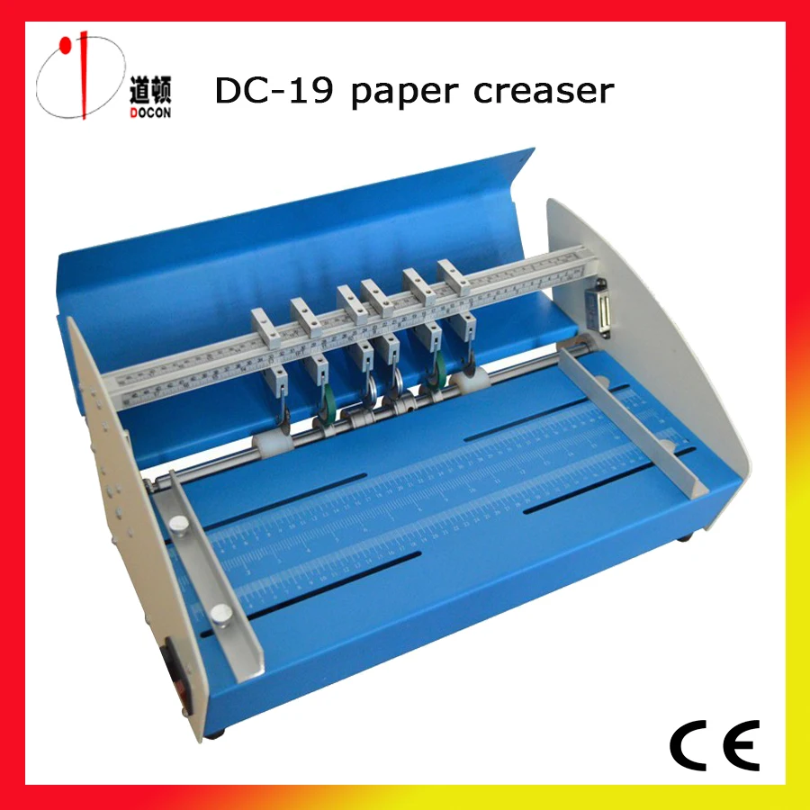 

DC-19 electric multi-functional paper creasing cutting machine,paper creaser machine, paper perforator machine with 3 functions