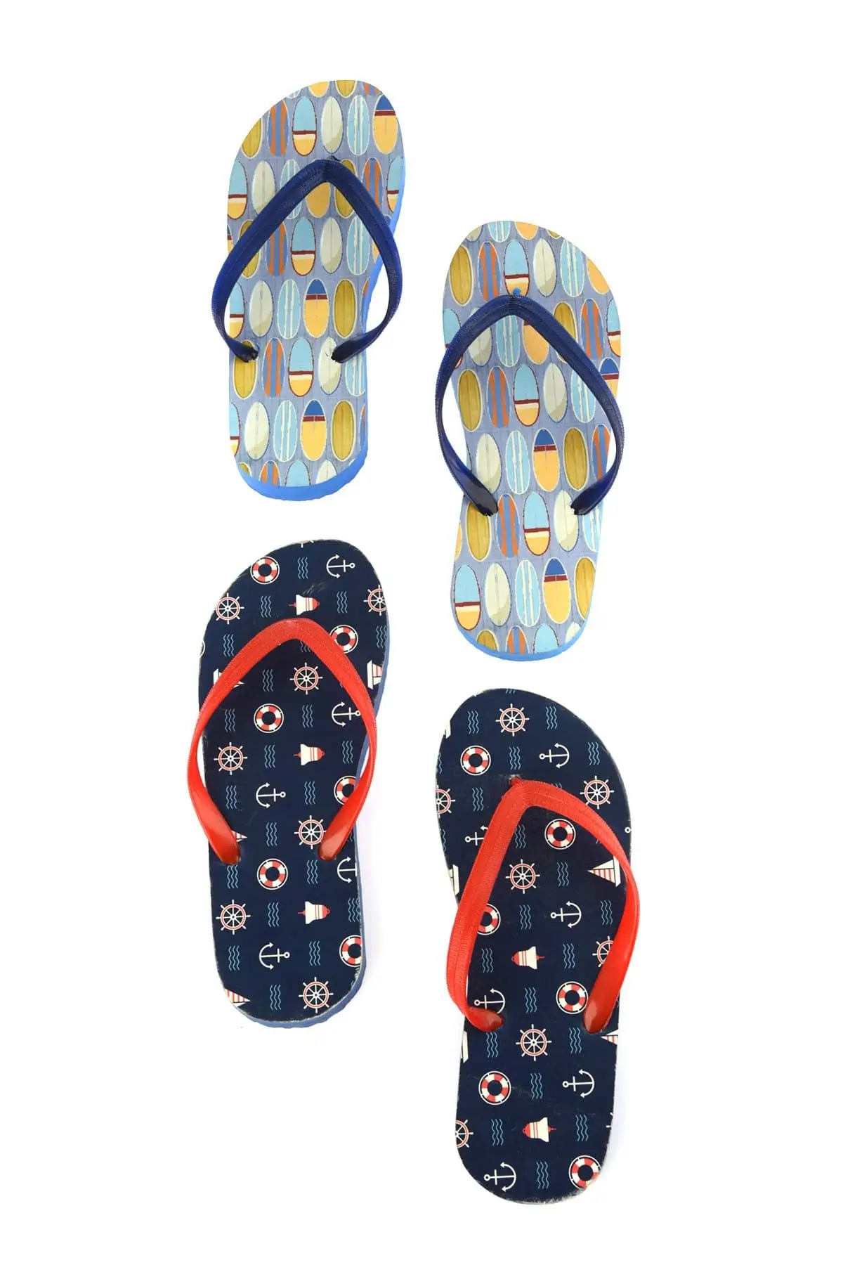 

Trendyol Multicolour Male 2 Pack Pattern Thong Slippers TMNSS19GV0014