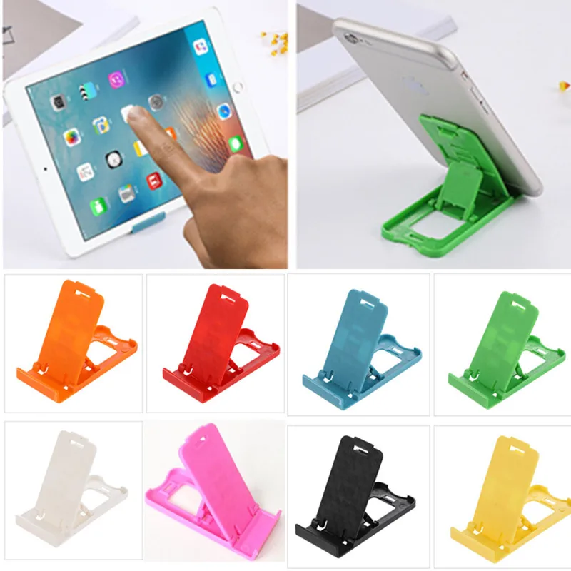 

Universal Portable Pocket-sized Adjustable Collapsible Plastic Cellphone Holder Stand for Smartphone Mobile phone iPhone Tablet