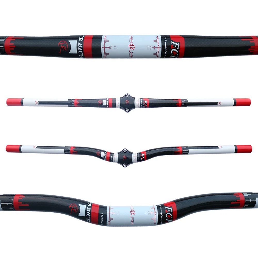 sale FCFB FW mountain handlebar flat bar rise bar carbon handlebar 25.4