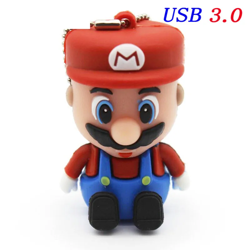 JASTER Mario флеш-накопитель USB 3,0 64 ГБ 32 ГБ Флешка 16 ГБ USB флэш-диск мультфильм флеш-накопитель подарки - Цвет: B