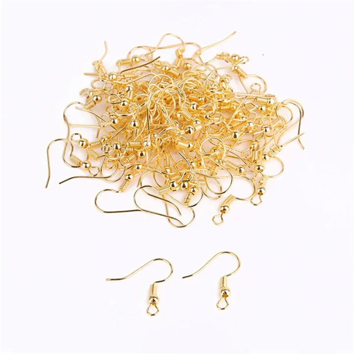 3 50pcs Ear Hook For Diy Earring Marking Gold Plated Earrings For Women Silver  Earhook Diy Craft Jewelry Marking Components