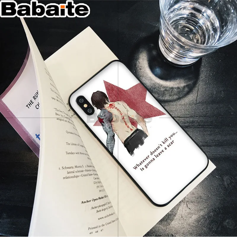 Babaite Marvel the winter solider bucky barnes Топ детальный чехол для телефона для Apple iPhone 8 7 6 6S Plus X XS MAX 5 5S SE XR