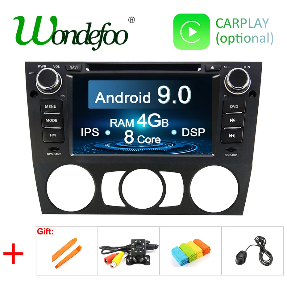 

Android 9.0 4G RAM 64G ROM Car GPS receiver For BMW 3 series E90 E91 E92 E93 GPS RADIO stereo navigation head unit audio dvd