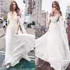 Good Price Unique Chiffon Jewel Neckline A-line Wedding Dresses Elegant Flowing Skirt Floor Length Bridal Dresses robe de mariee 32975754228