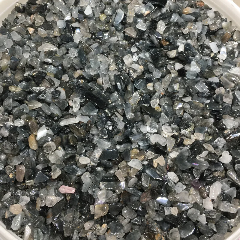 Натуральный кристалл синий кварц Рутиловый целебный образец камни, минералы домашний стол аквариум Декор Коллекция геологический обучение