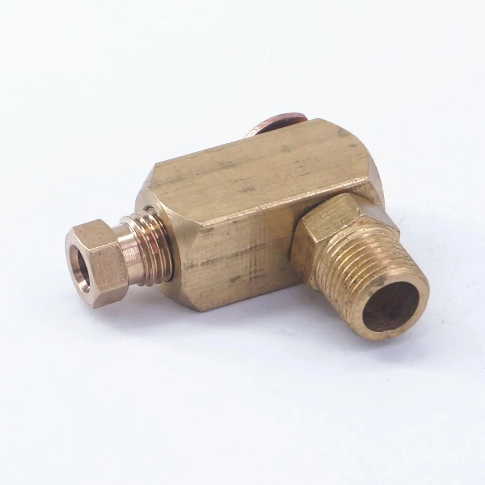 1/8" BSPP Male Thread x 4mm OD Tube Adjustable Brass Compression