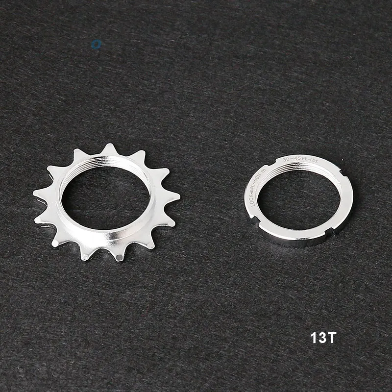 Deemount 13 T/14 T/15 T/16 T/17 T/18 T односкоростное Велосипедное колесо с фиксированной передачей, звездочка и запирающее кольцо для Фикси-трека, велосипедная ступица - Цвет: 13T