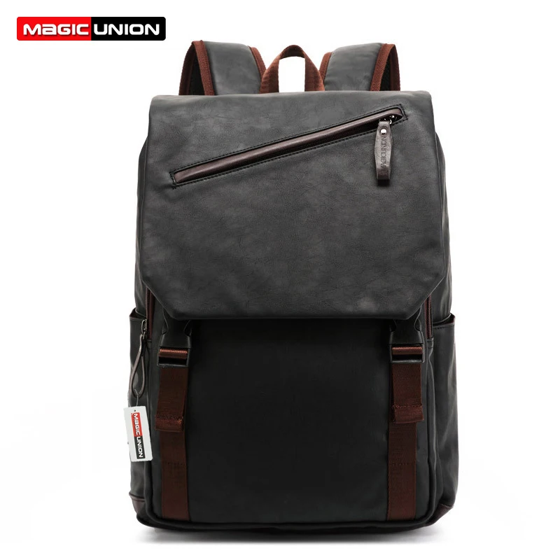 Mágica Unión Venta caliente Mochila De Cuero casuales de los hombres y bolsas de viaje de aceite de cera de cuero bolsas de ordenador portátil de la Universidad mochilas de estilo mochila con cremallera Mágica Unión Venta caliente Mochila De Cuero casuales de los hombres y bolsas de viaje de aceite de cera de cuero bolsas de ordenador portátil de la Universidad mochilas de estilo mochila con cremallera