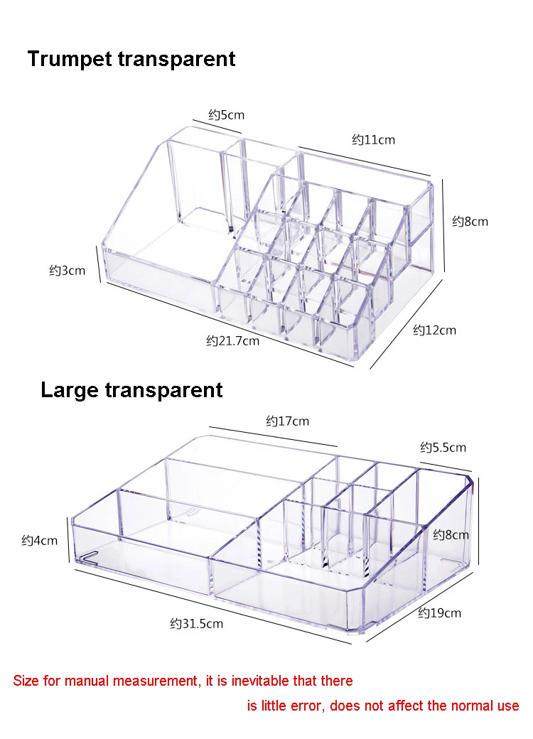 16 ячеек, акриловая прозрачная коробка для хранения косметики, держатель для макияжа, органайзер для губной помады, подставка для дисплея, Коробка Для Хранения Туалетных принадлежностей, чехол