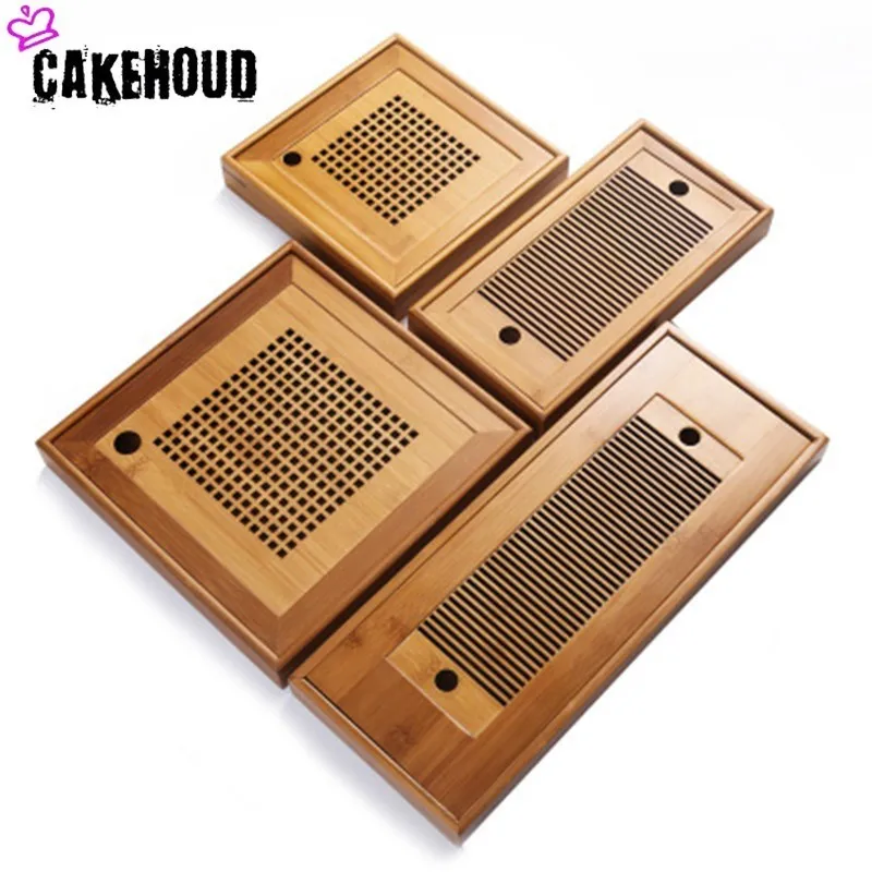 CAKEHOUD бытовой бамбуковый чайный поднос китайский кунг фу столик твердый
