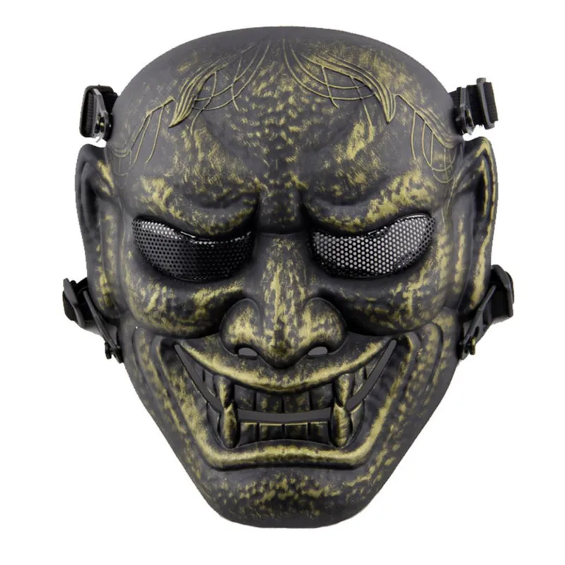 DC11 японский призрак король самурай череп военный страйкбол Пейнтбол тактический полный маска для лица Защита Wargame косплей Хэллоуин
