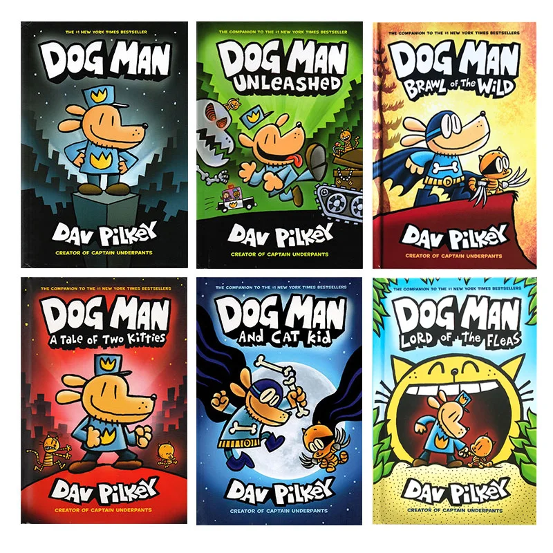 6 Books Set Dog Man The Epic Collection 1 6 English Kids Child Hilarious Humor Novel Manga Comic Book New Literature Fiction Aliexpress