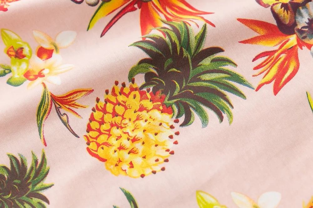 JKKUCOCO Newest Top Hot Tees Flowers Pineapple t-shirt Women t shirt Cotton Shirt Women Tops Short Sleeve Casual T-shirt 2 Color
