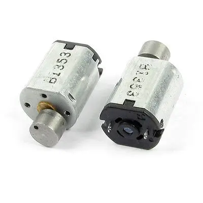 

9000RPM 6V 0.06A 2-Pin Terminals Magnet Vibration DC Motor 2 Pcs