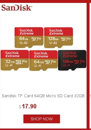 Sandisk 100% Micro SD карта, 32 ГБ MicroSDXC Class10 карты памяти 16 Гб 64 Гб до 100 МБ/с. читать Скорость слот для карт памяти 128 ГБ
