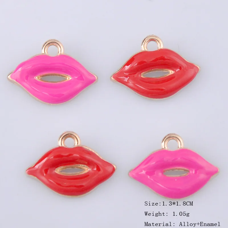 10pcs Korean fashion clothing accessories, New creative Sexy lips