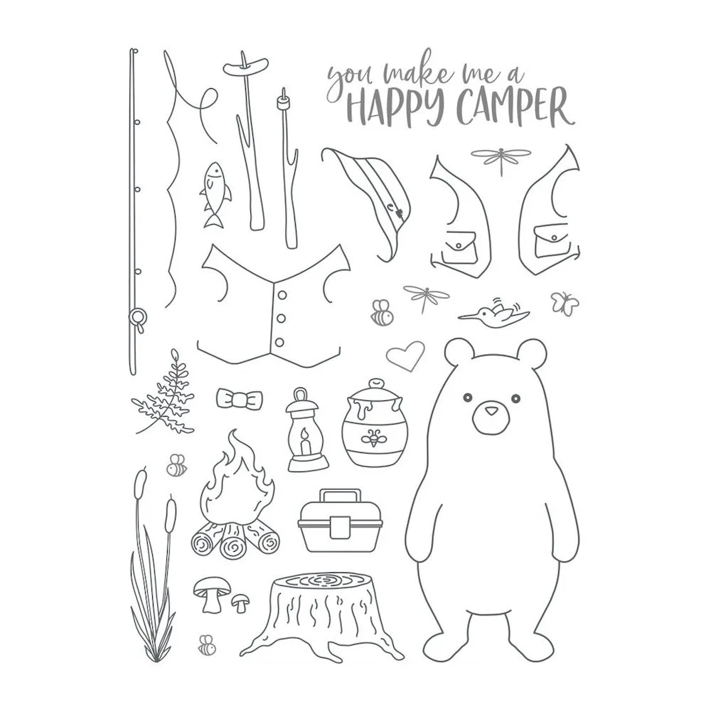 

Bear Transparent Clear Stamp for DIY scrapbooking/Card Making C87