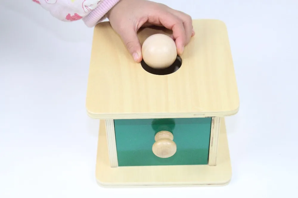 Holz Montessori Sphärische Matching Box Spielzeug für Kinder Intelligenz 