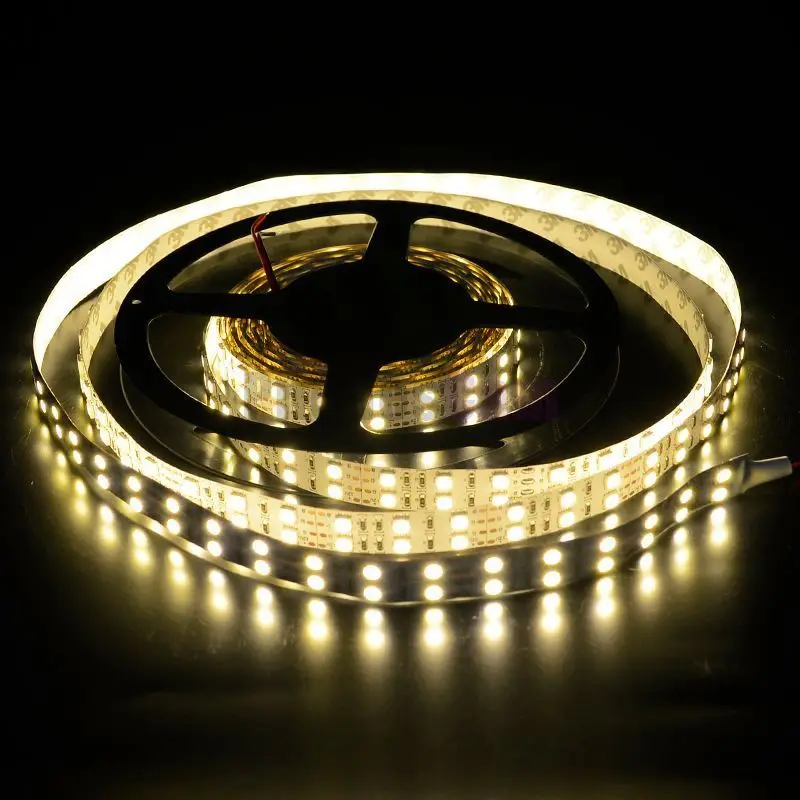 16 футов 5 м двухрядная СВЕТОДИОДНАЯ лента SMD 5050 120Led/M полоса света 600 светодиодов/5