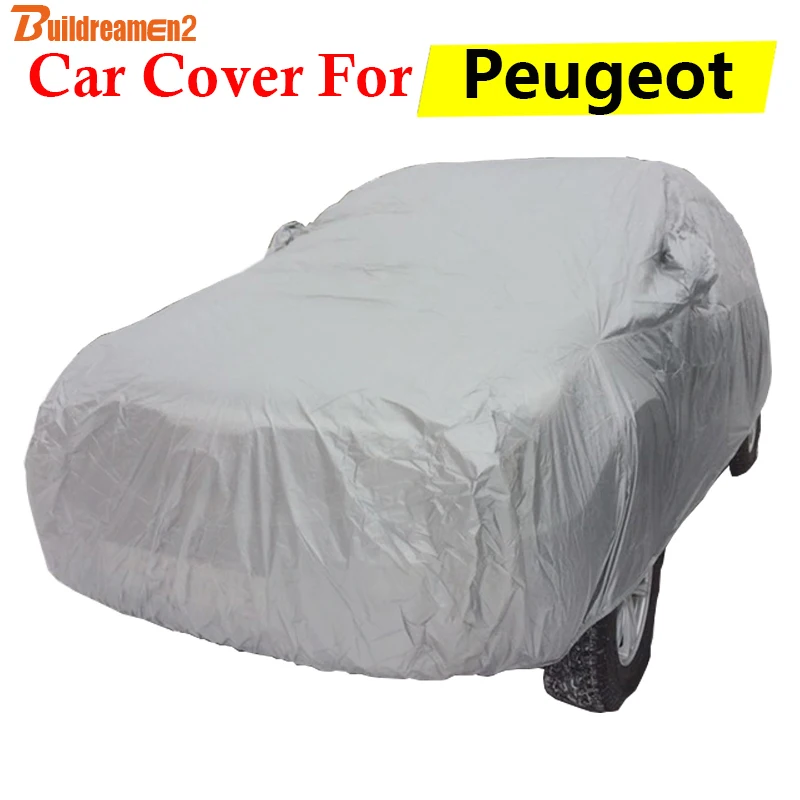 

Buildreamen2 Car Cover Anti-UV Sun Rain Snow Scratch Dust Resistant Auto Cover For Peugeot 206 207 208 807 Tepee Expert Partner