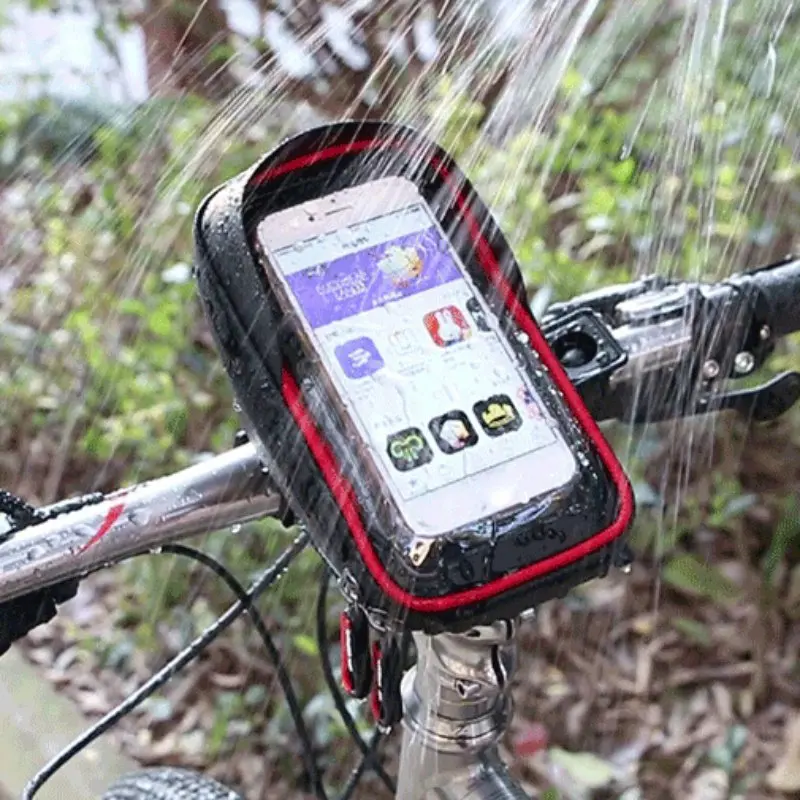 Bicycle Frame Waterproof Bike Bag Touch Screen Bike Saddle Package For 5.8 6 Inch Cell Phone Bike Accessories New