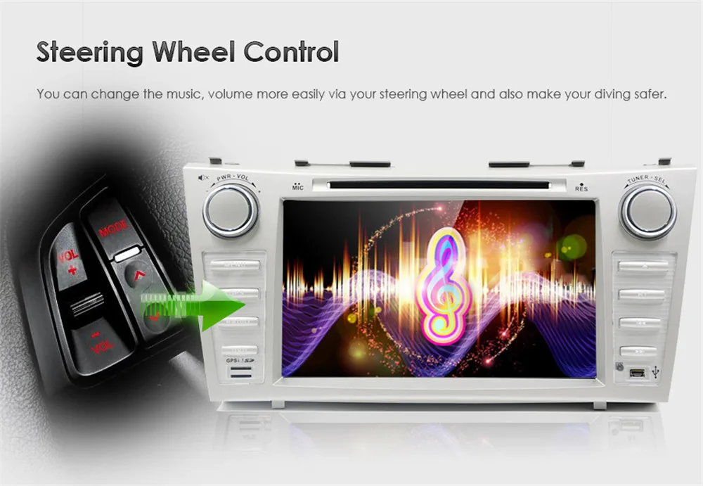 Sale 8" Android 9.1 Car Radio DVD Player for Toyota Camry 2007 2008 2009 2010 2011 Car Multimedia Player Stereo Head Unit 2