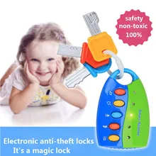 Детская игрушка музыкальный автомобиль игрушка-ключ умный пульт автомобиля голоса Ролевые Игры Музыка образование игрушка для ребенка красочная вспышка