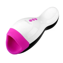 Sex Toys for Men Male Masturbator 12 Speeds Vibrating Below Job Electric Intelligent Heating Realistic Oral Masturbation Cup
