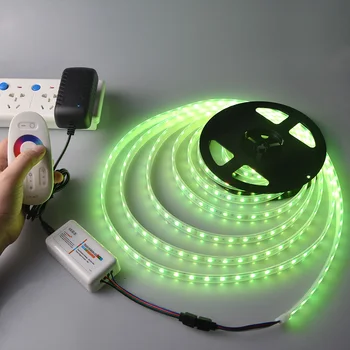 

RGB LED Strip Ultra Bright Colorful lamp DC 12V 5050 Silicone Cannula IP67 Waterproof Color Mode Remote Control 60leds/m 5M