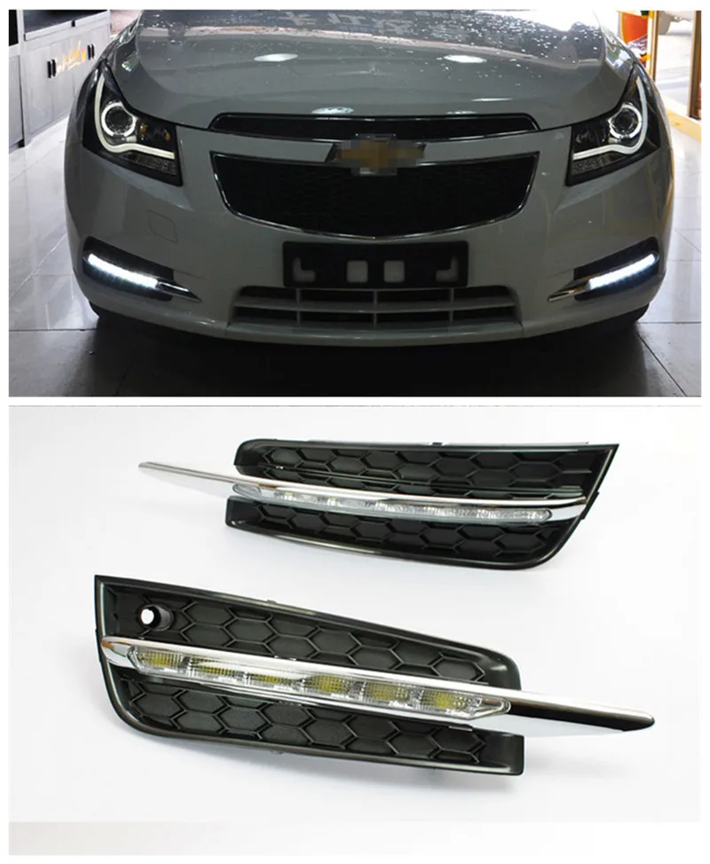 Relay 12V Car LED DRL Daytime Running Lights Fog Lamp For Chevrolet