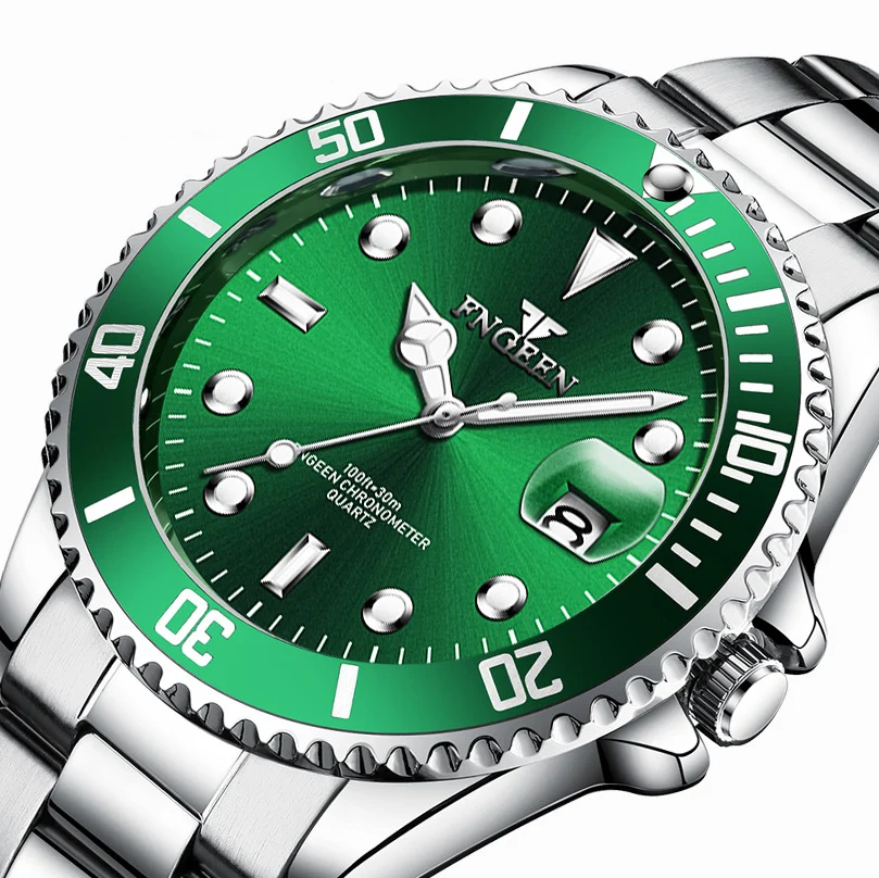 

FNGEEN Mens Fashion Watch Automatic Mechanical StainlessSteel Waterproof Wrist Top Brand Luxury Male Clock Relogio Masculino