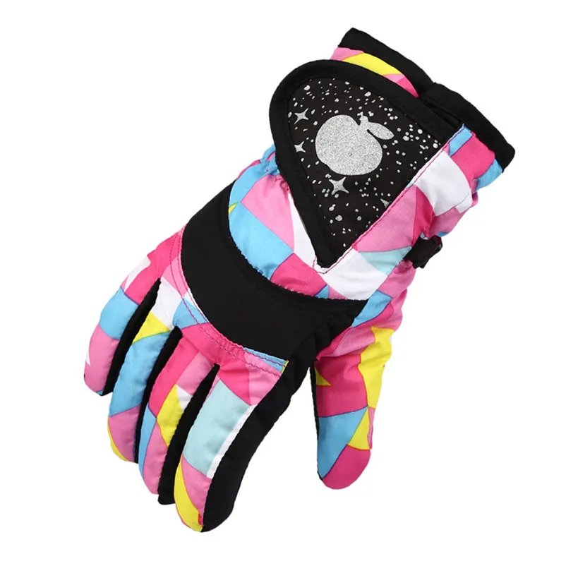 Уличные зимние лыжные перчатки для мальчиков и девочек, детские теплые перчатки, водонепроницаемые ветрозащитные зимние перчатки для сноуборда, лыжные спортивные перчатки#35o18# F