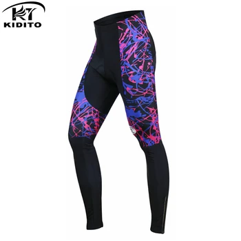 

KIDITOKT Men's Winter 3D Gel Padded Cycling Pants Shockproof Mountain Bike Cycling Tight MTB Bicycle Cycling Trousers