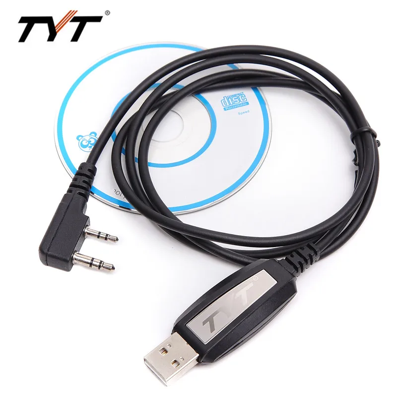 USB Кабель для программирования TYT + компакт-диск портативной рации с поддержкой