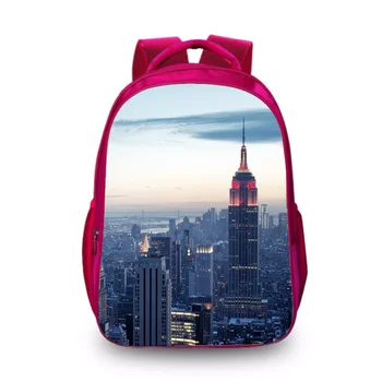 

New Hot New York and Earth Creative Fashion Backpack 3D Printing School Bag for Teenage Girls Travel Daypack Oxford Backpacks