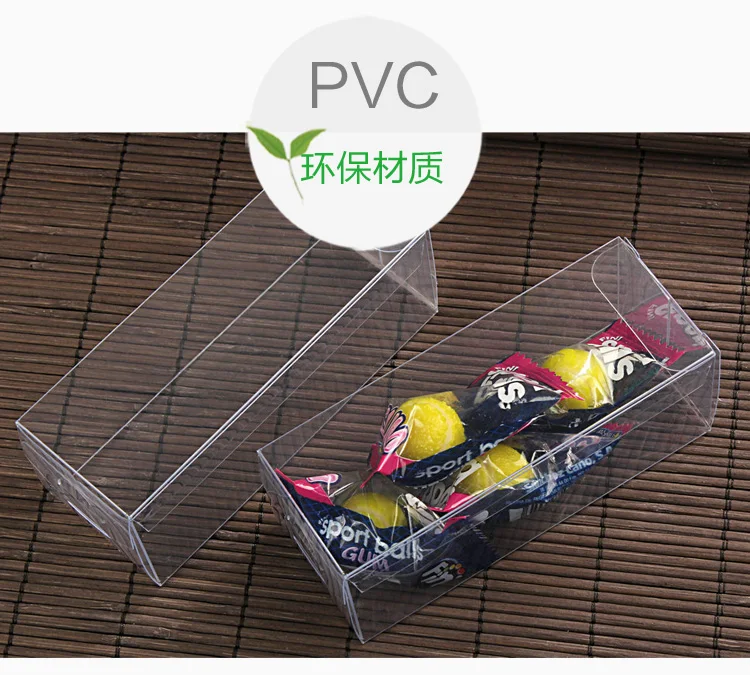 4 4H CM Transparent Waterproof PVC Clear Plastic Packaging Boxes Small Craft Gift Wedding Party Favor Transparent Package Box (8)